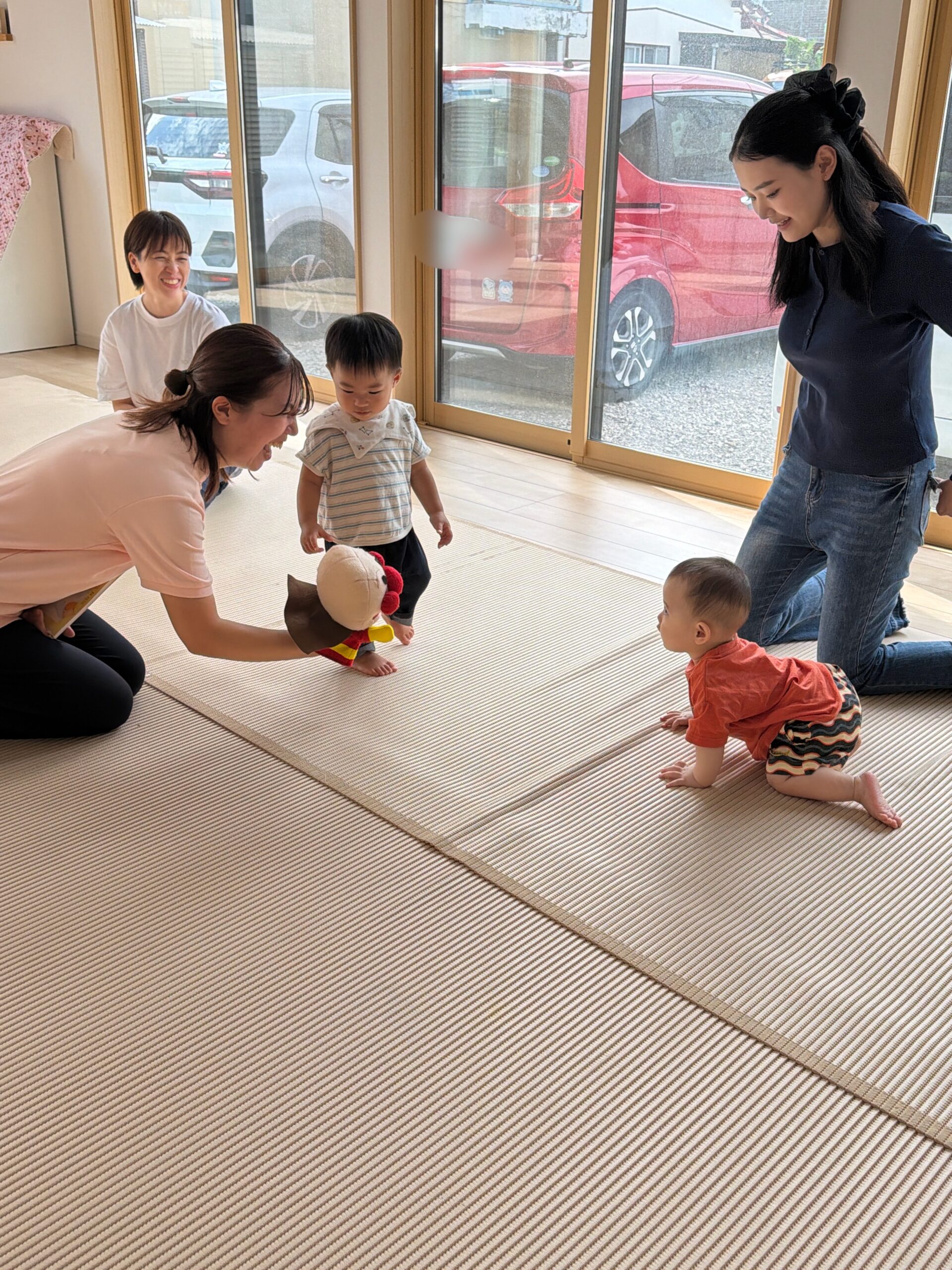 10月16日０歳児親子クラスバギークラブ。
